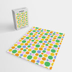 Colorful polka dot circle cartoon pattern Jigsaw Puzzle Gallery Image 2
