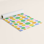 Colorful polka dot circle cartoon pattern Yoga Mat Gallery Image 2