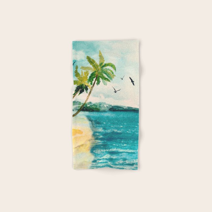 Palm Trees 1 Bath Towel Gallery Image 1