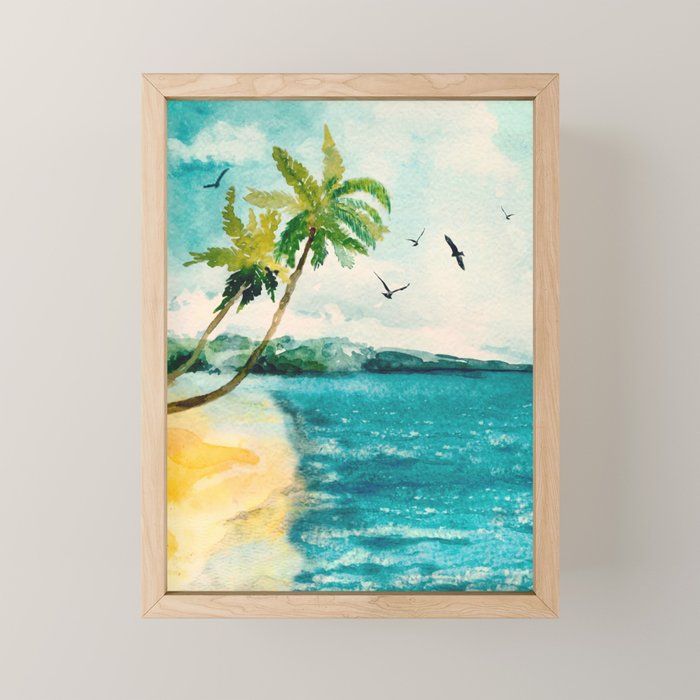 Palm Trees 1 Mini Art Print Gallery Image 1