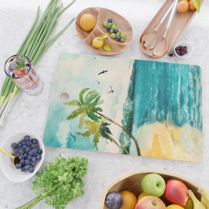 Palm Trees 1 Cutting Board Gallery Image 2