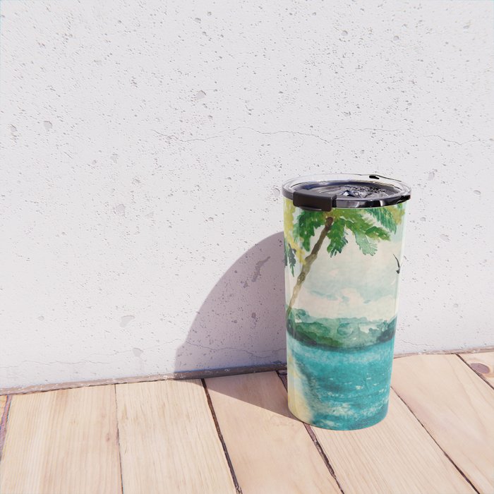 Palm Trees 1 Travel Mug Gallery Image 4