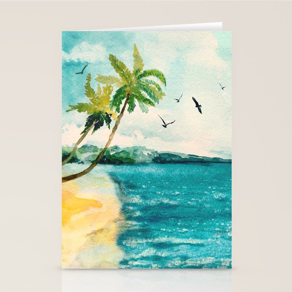 Palm Trees 1 Stationery Card Gallery Image 2