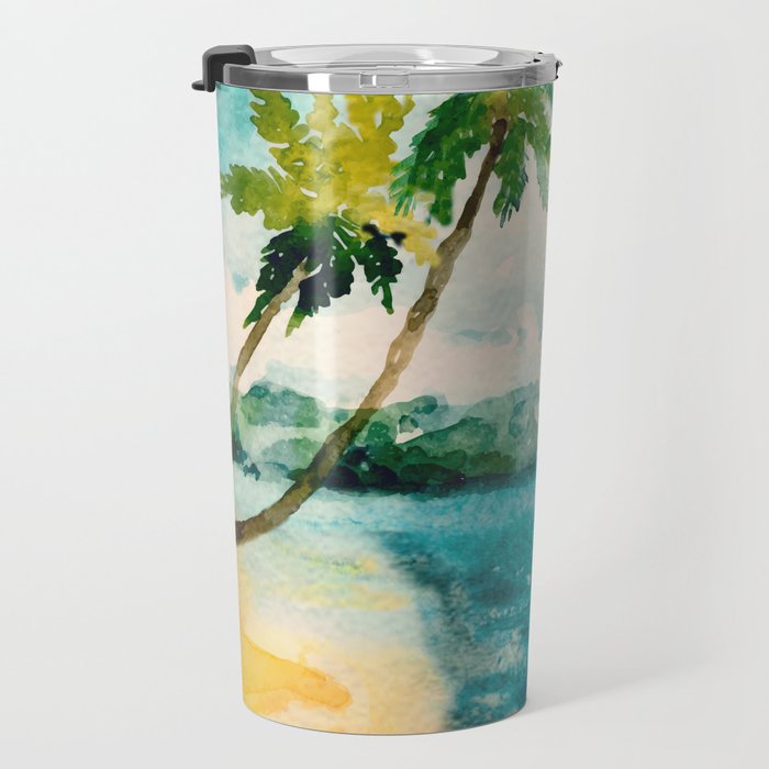Palm Trees 1 Travel Mug Gallery Image 3