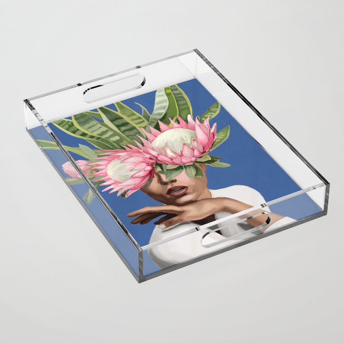 Floral Elegance 2 Acrylic Tray Gallery Image 1