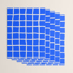 Cobalt Blue Checker Grid Wrapping Paper Gallery Image 3
