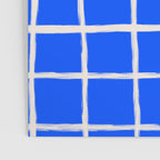 Cobalt Blue Checker Grid Poster Gallery Image 3