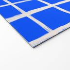 Cobalt Blue Checker Grid Welcome Mat Gallery Image 2