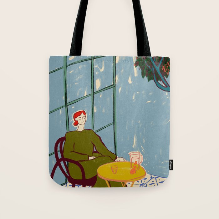 WOMAN UNDER A TREE Tote Bag Gallery Image 1