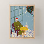WOMAN UNDER A TREE Mini Art Print Gallery Image 1