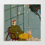 WOMAN UNDER A TREE Wood Wall Art Gallery Image 1