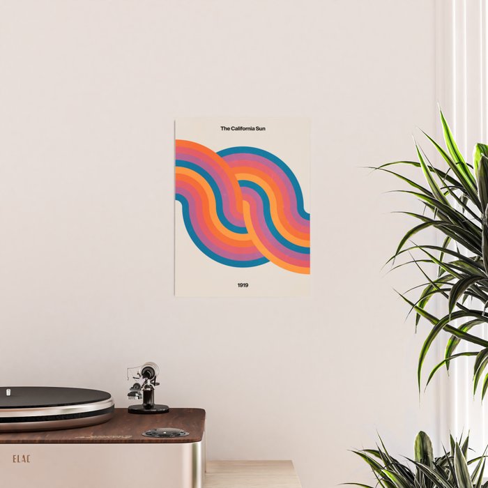 Vintage California Sun: Sacred Geometry Edition Poster Gallery Image 2