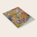 Gustav Klimt - The Mermaids II with poppies oceanic / floral portrait painting Notebook Gallery Image 3