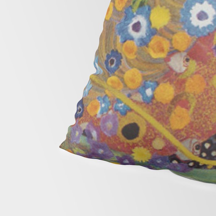 Gustav Klimt - The Mermaids II with poppies oceanic / floral portrait painting Pillow Sham Gallery Image 4