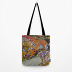 Gustav Klimt - The Mermaids II with poppies oceanic / floral portrait painting Tote Bag Gallery Image 2