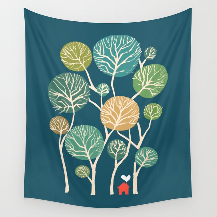 Little nest Wall Tapestry Gallery Image 1