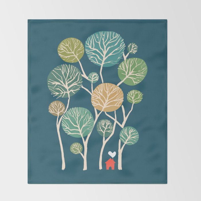 Little nest Throw Blanket Gallery Image 2