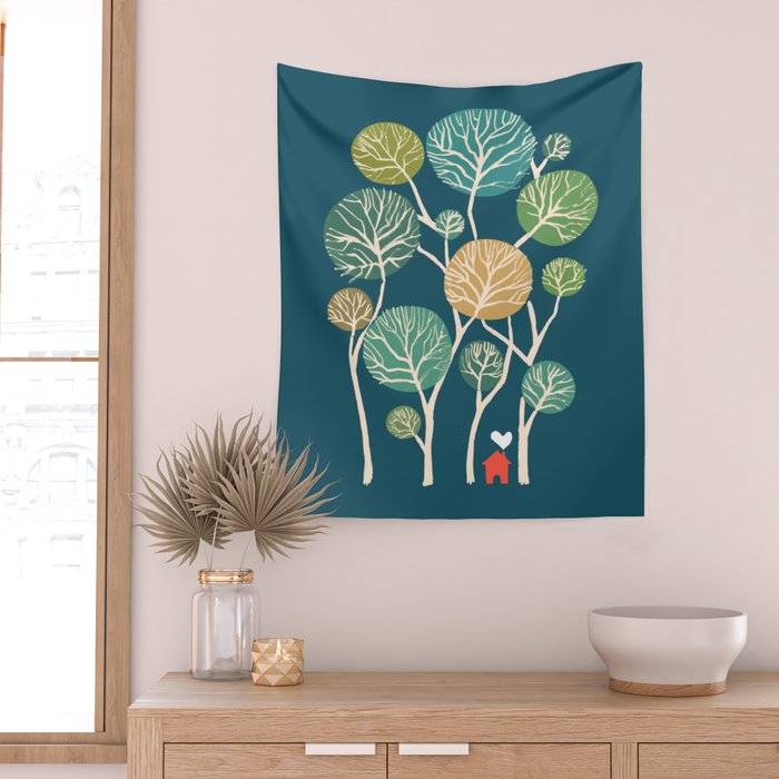 Little nest Wall Tapestry Gallery Image 2