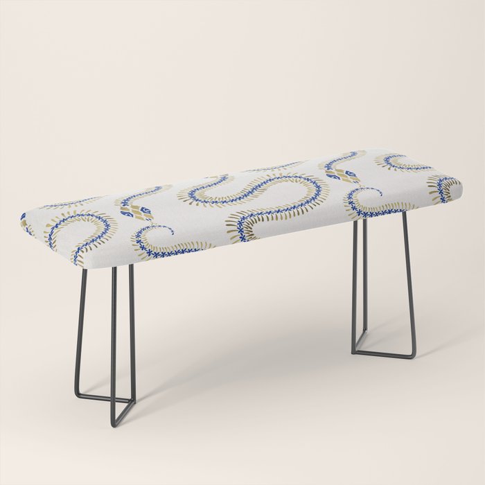 Snake Skeleton - Navy & Gold Palette Bench Gallery Image 1