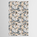 pattern lush blue, beige and white peonies Tablecloth Gallery Image 2