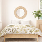 Swedish Dala Horses - Gold Palette Duvet Cover Gallery Image 3