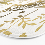 Swedish Dala Horses - Gold Palette Bath Mat Gallery Image 3
