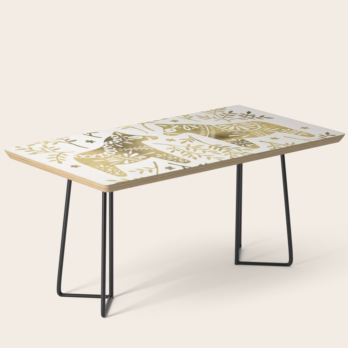 Swedish Dala Horses - Gold Palette Coffee Table Gallery Image 1