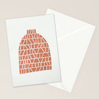 Linocut Vase #1 Stationery Card Gallery Image 2