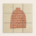 Linocut Vase #1 Wood Wall Art Gallery Image 1