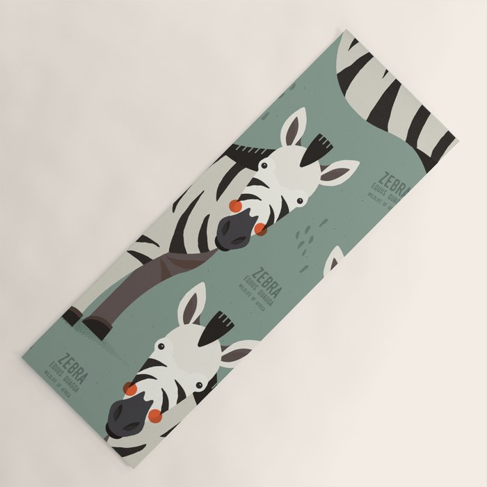 Zebra, Wildlife of Africa Yoga Mat Gallery Image 1