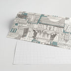 Washington DC toile juniper Wrapping Paper Gallery Image 2