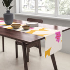 Retro Daisy - Yellow, Pink and White Table Runner Gallery Image 2