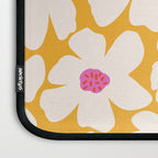 Retro Daisy - Yellow, Pink and White Laptop Sleeve Gallery Image 3