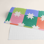 Checkered holiday pattern with stars Wrapping Paper Gallery Image 2