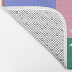Checkered holiday pattern with stars Bath Mat Gallery Image 2