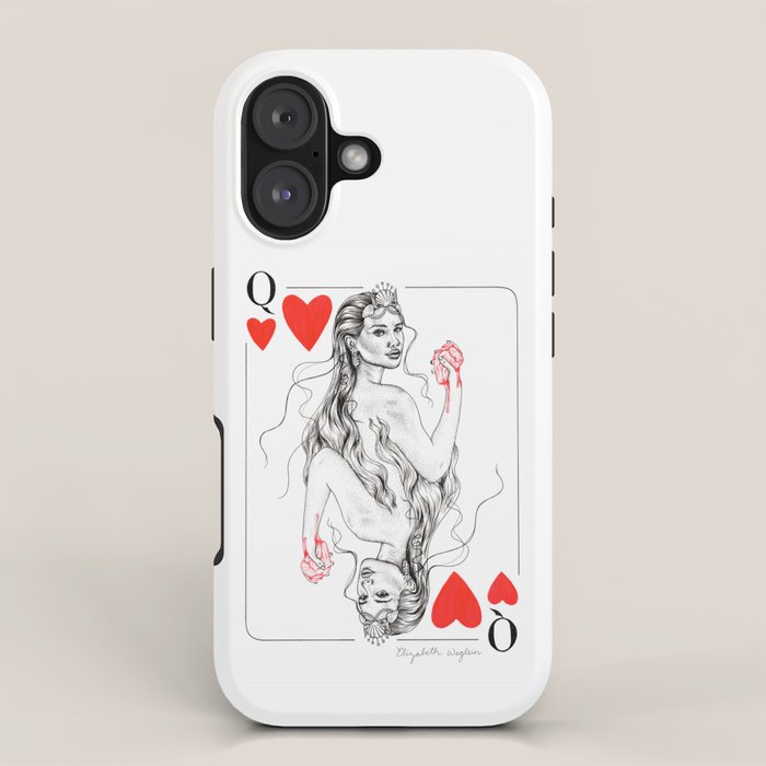 Mermaid Queen of Hearts iPhone Case Gallery Image 1