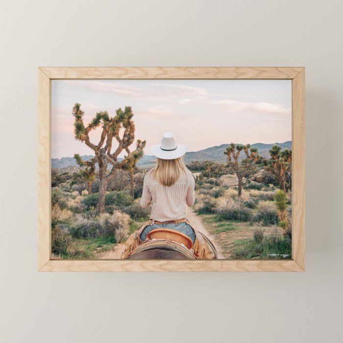 Desert Cowgirl Mini Art Print Gallery Image 1