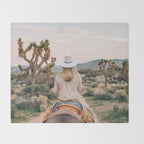 Desert Cowgirl Throw Blanket Gallery Image 2