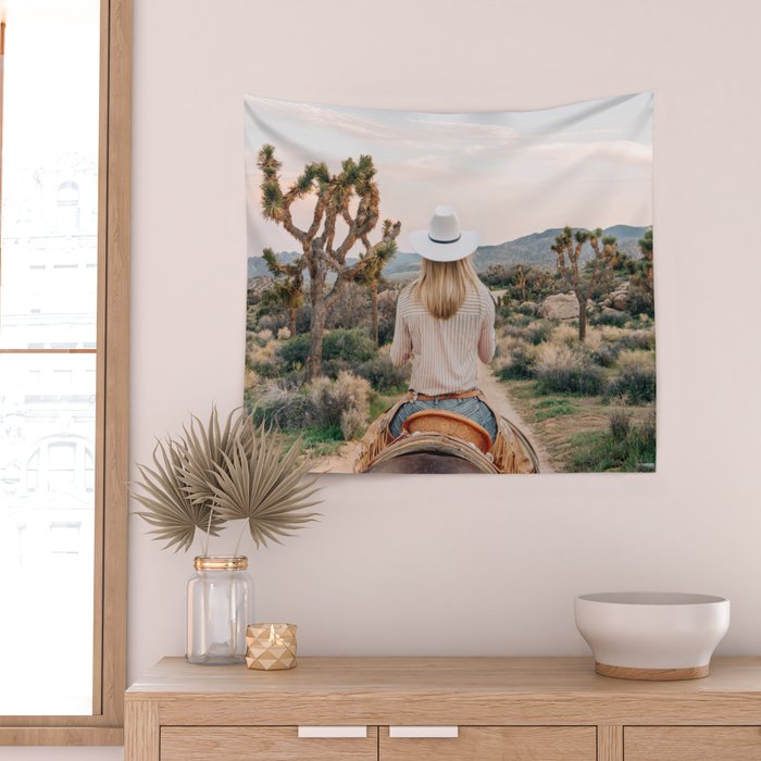 Desert Cowgirl Wall Tapestry Gallery Image 2