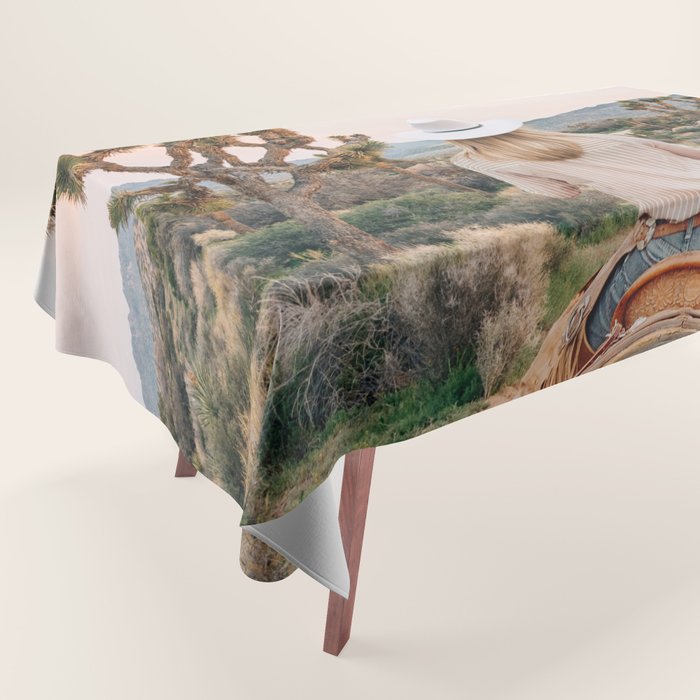 Desert Cowgirl Tablecloth Gallery Image 1