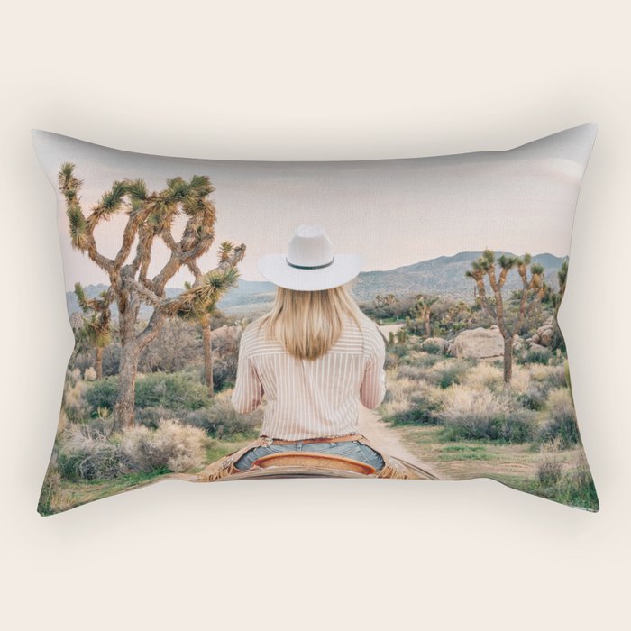 Desert Cowgirl Rectangular Pillow Gallery Image 2