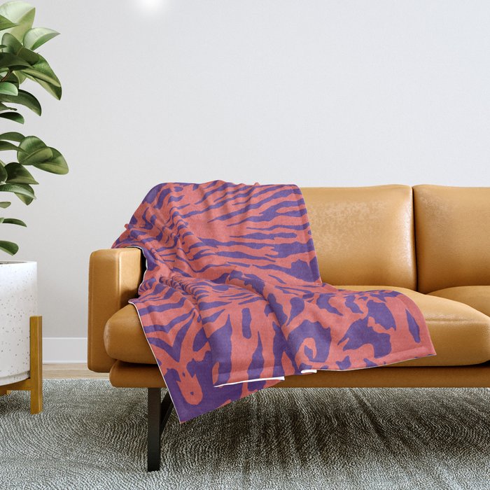 Untamed Blaze Throw Blanket Gallery Image 1