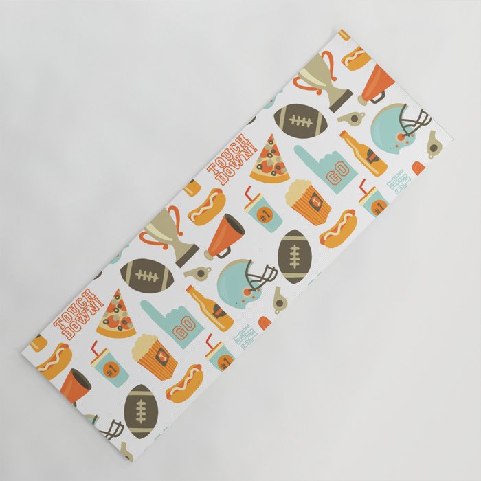 American Football Party Yoga Mat Gallery Image 1