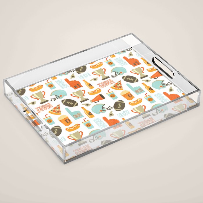 American Football Party Acrylic Tray Gallery Image 1