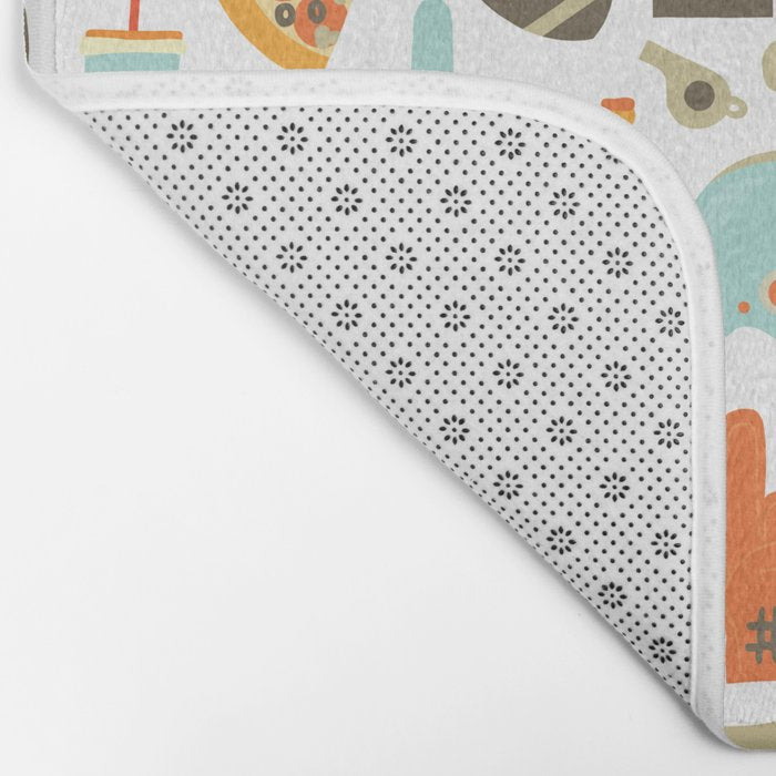 American Football Party Bath Mat Gallery Image 2