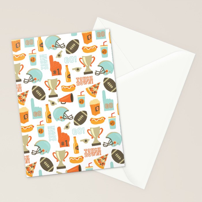 American Football Party Stationery Card Gallery Image 2