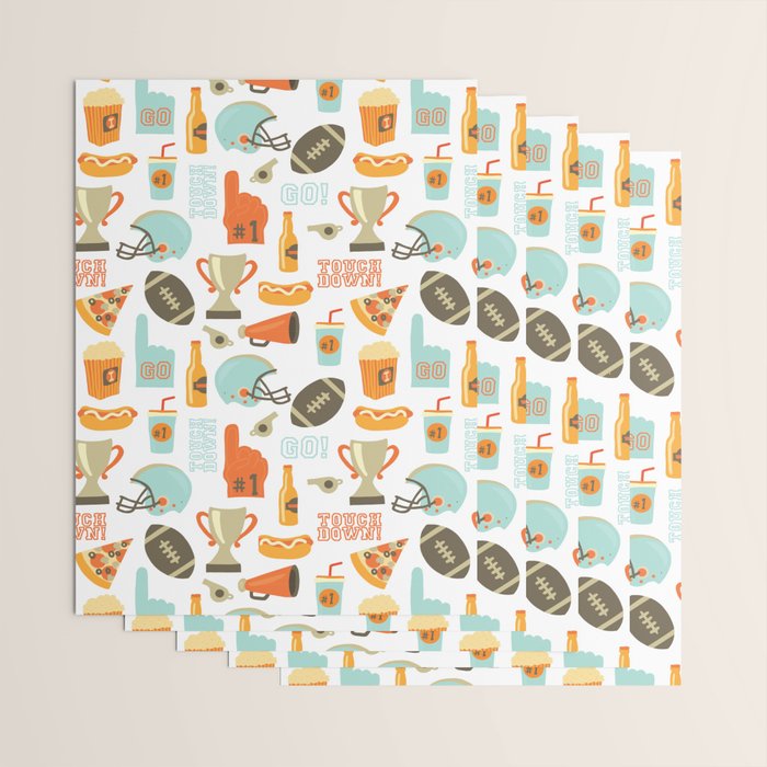 American Football Party Wrapping Paper Gallery Image 3