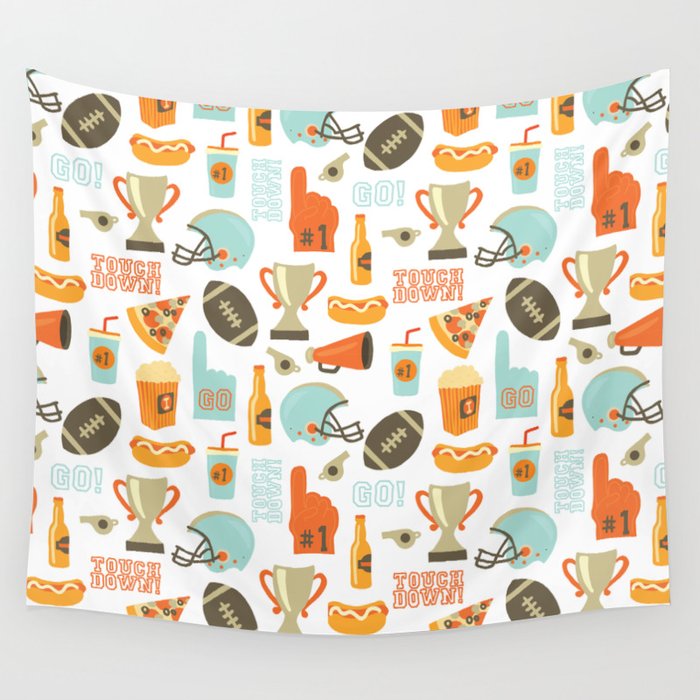 American Football Party Wall Tapestry Gallery Image 4