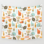 American Football Party Wall Tapestry Gallery Image 4