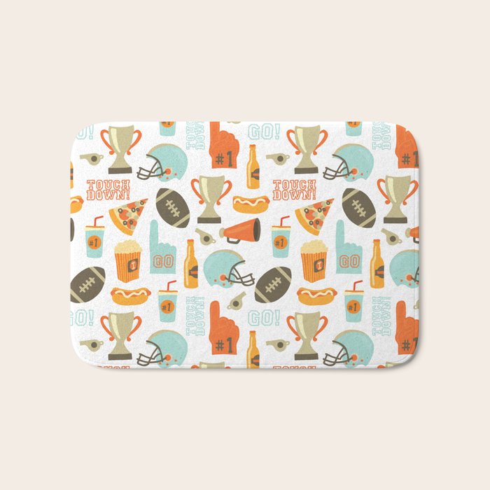 American Football Party Bath Mat Gallery Image 1